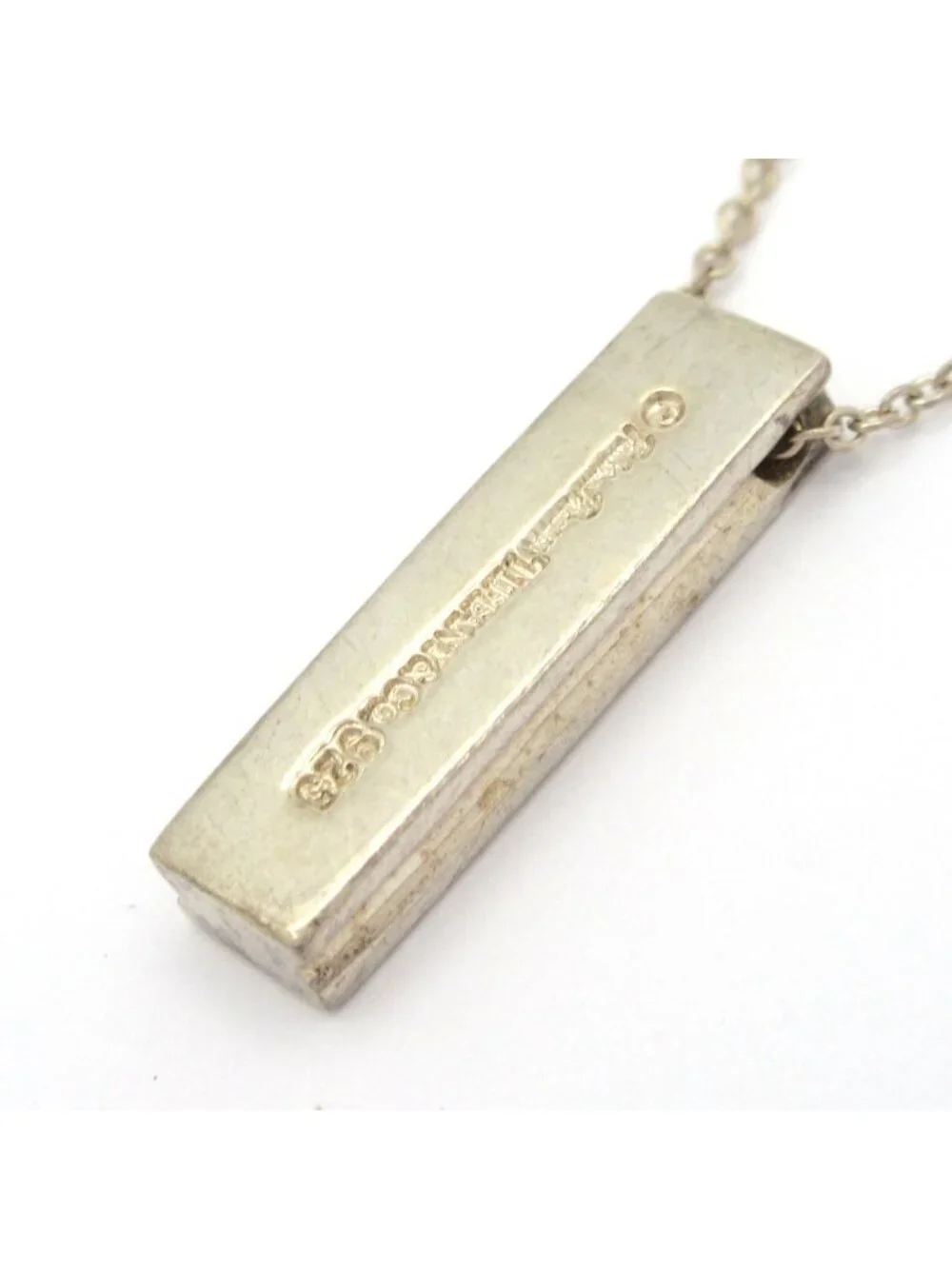 Tiffany & Co Necklace Kiss Bar Diamond 0.05 Carat